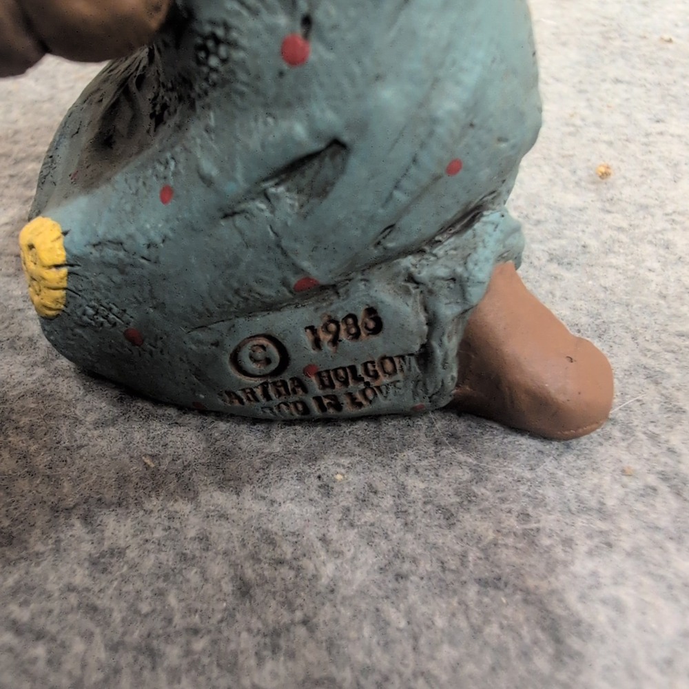 Martha Holcombe All God's Children Prissy with Bear Figurine 1348 Edition 54 - Picture 2 of 8